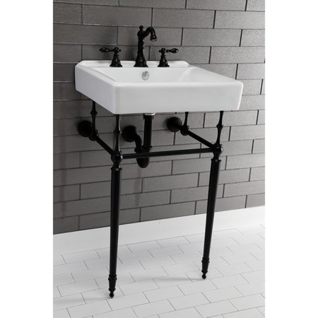 Fauceture EV2018W38 Concord Ceramic Recessed Drop-In Bathroom Sink, White EV2018W38